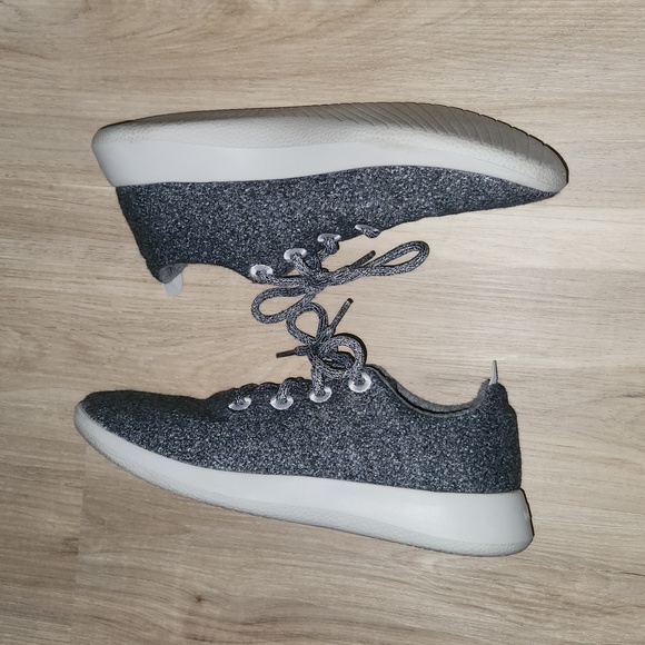 Allbirds Wool Runners Natural Gray Lace Up Fabric Sneaker - Picture 4 of 4